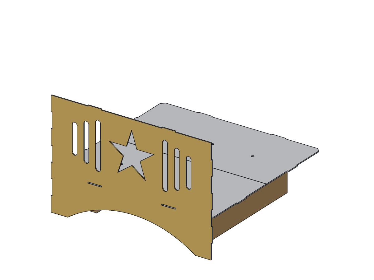 Lone Star Fire Pit, 24 in, assembly step 2