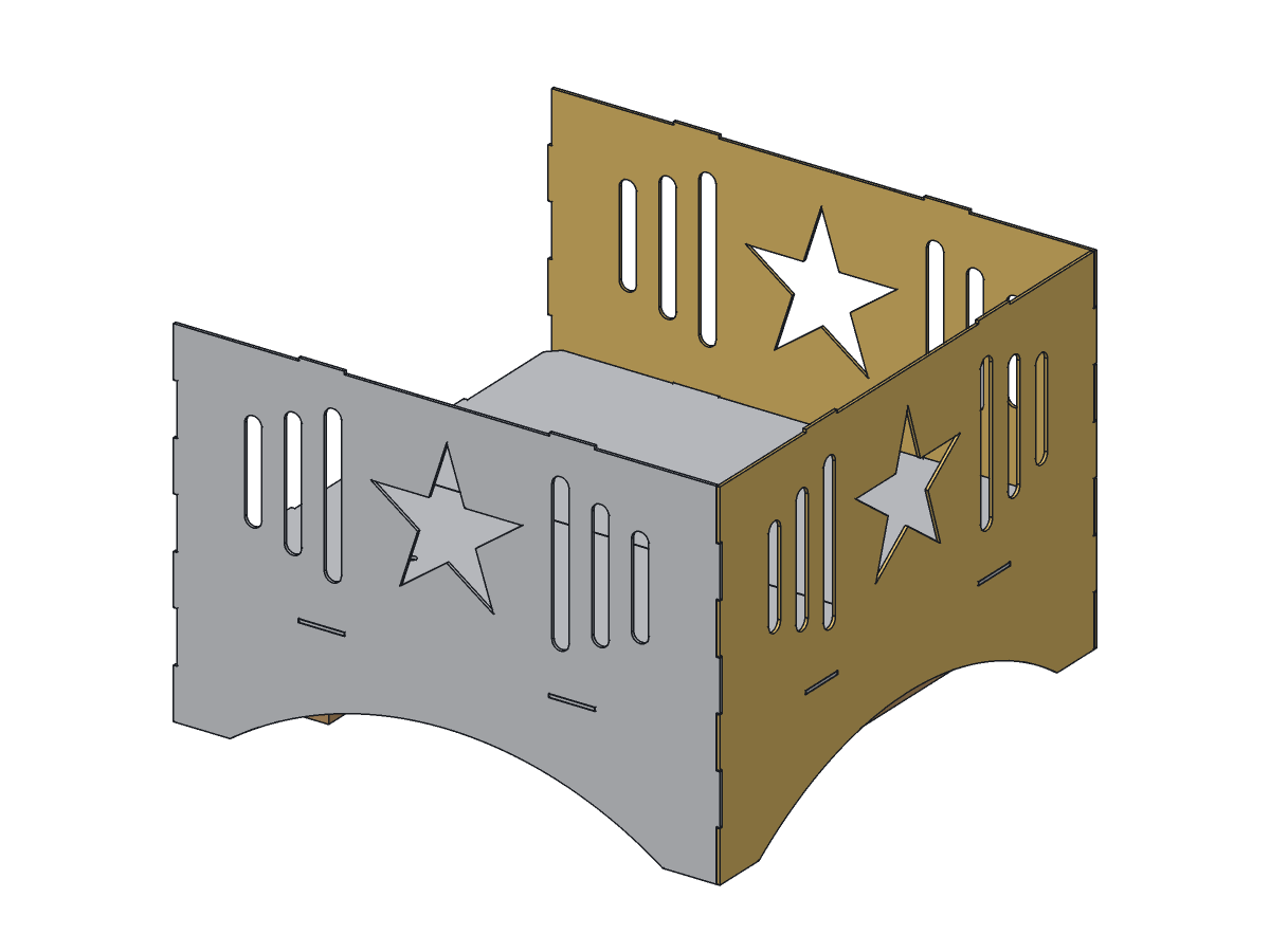 Lone Star Fire Pit, 24 in, assembly step 3