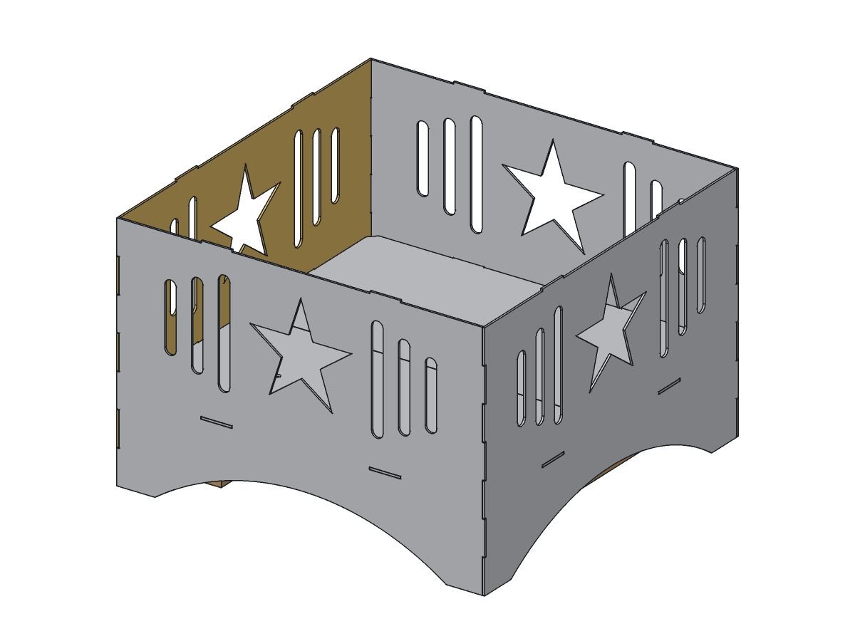 Lone Star Fire Pit, 24 in, assembly step 4