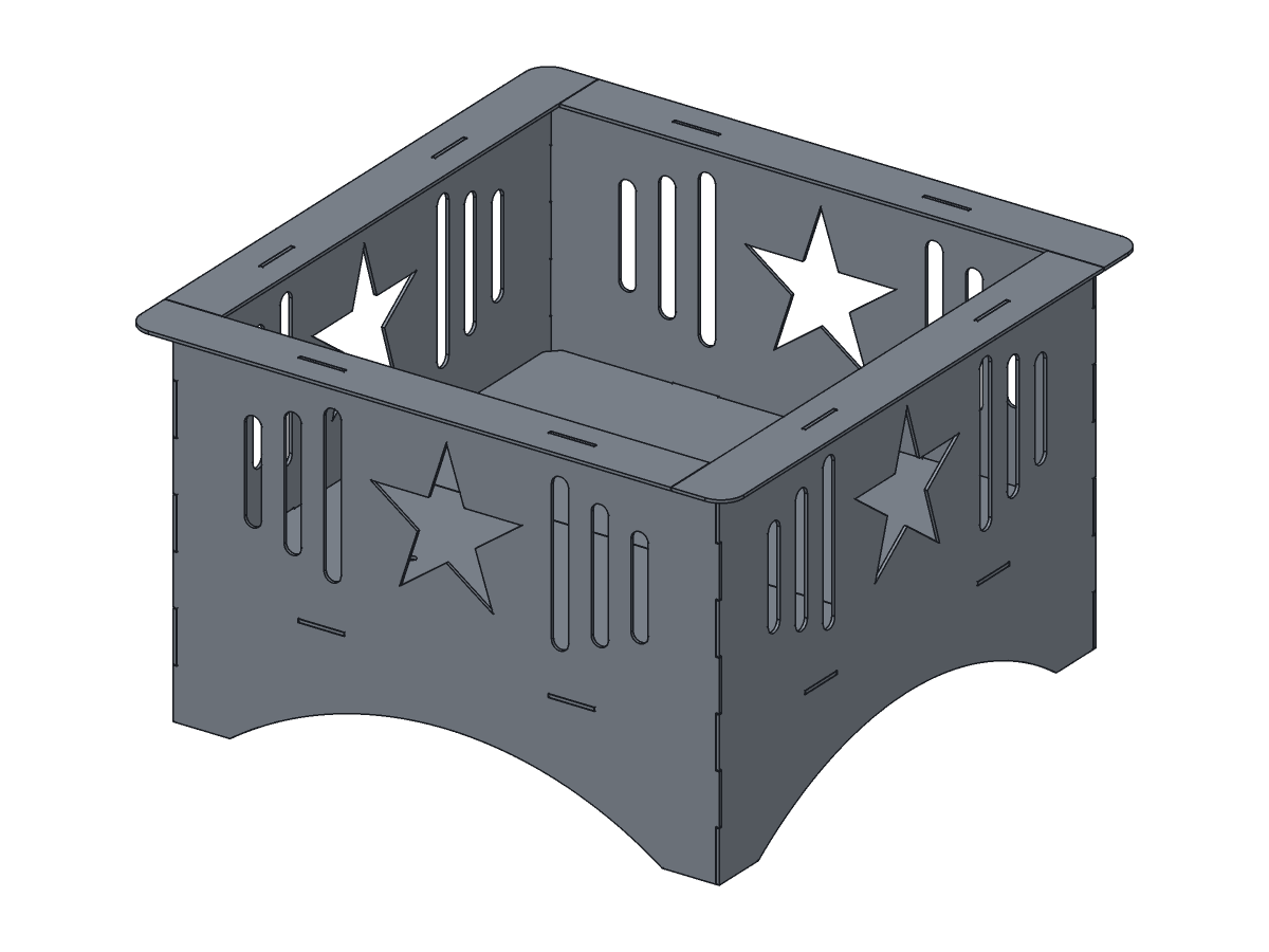 Lone Star Fire Pit, 24 in, assembly step 6