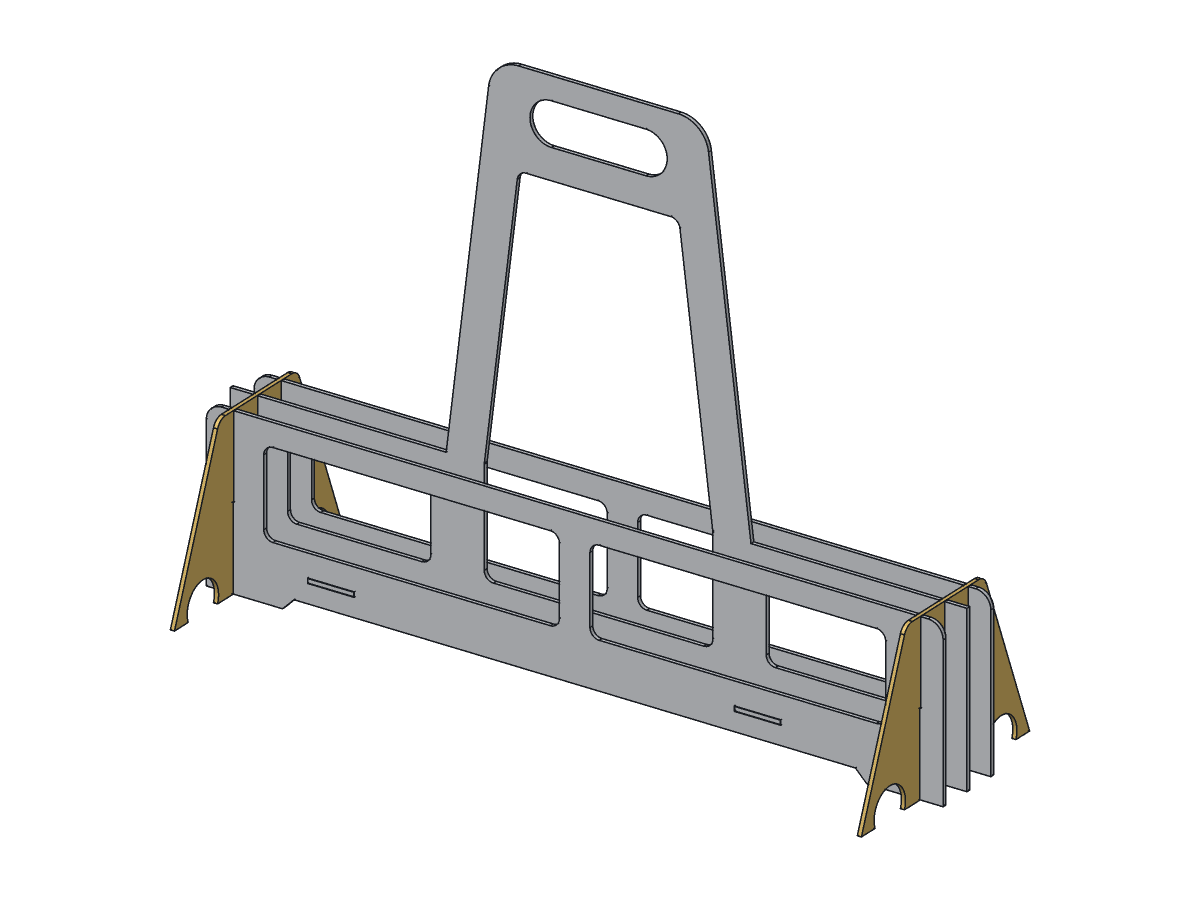 Camp Kit Caddy, 22 in, assembly step 3
