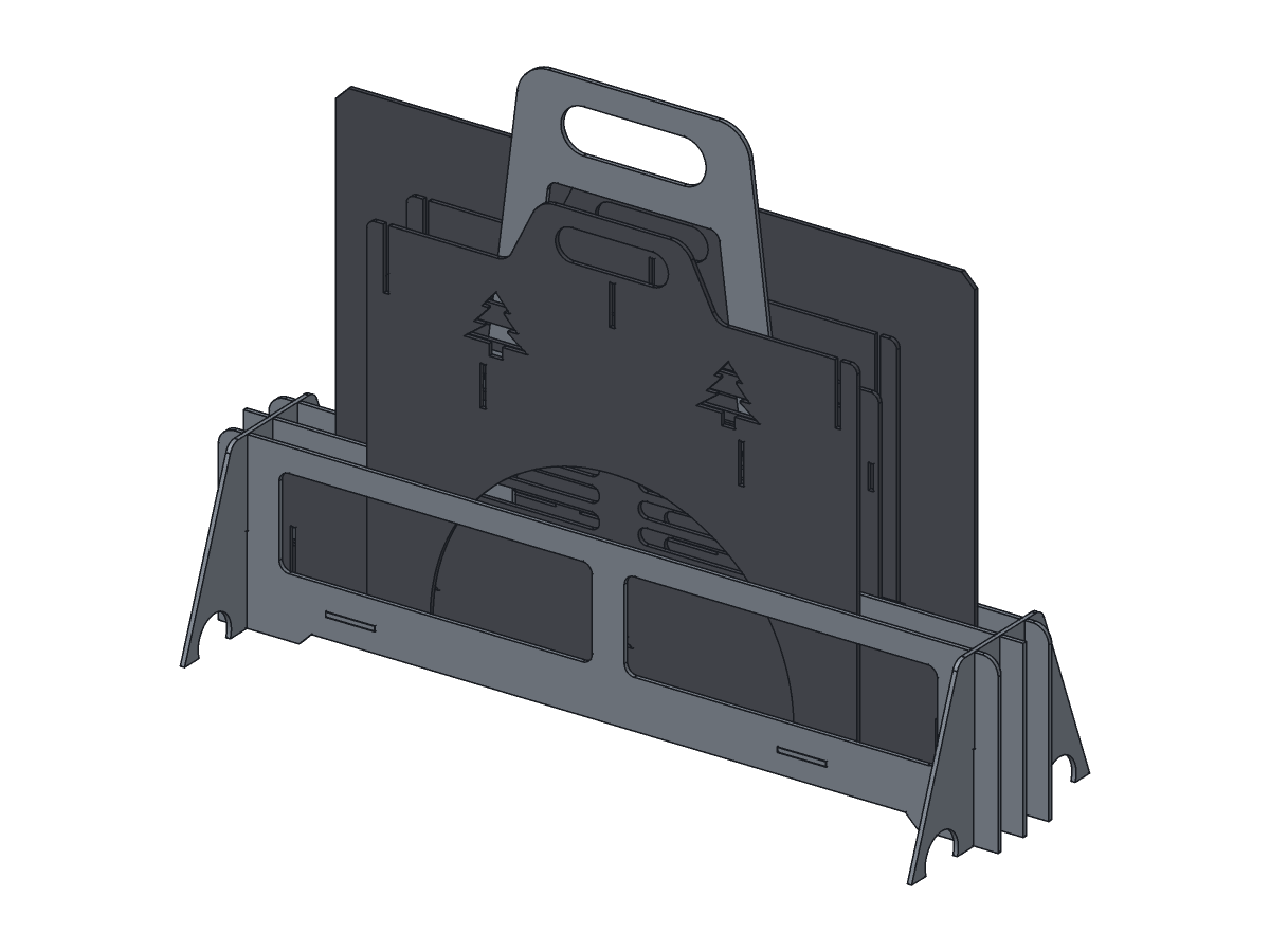 Camp Kit Caddy, 22 in, assembly step 4