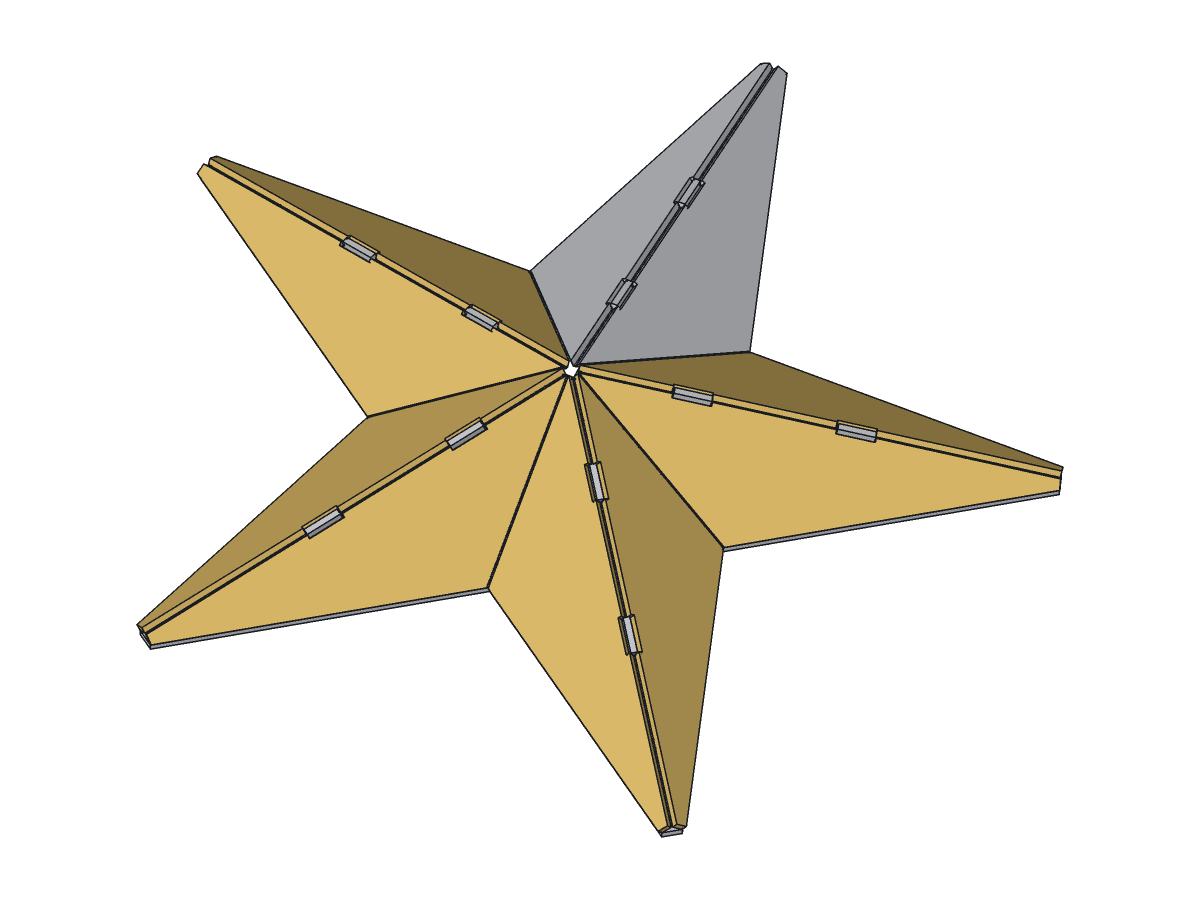 Lone Star Barn Star, 18 in, assembly step 4