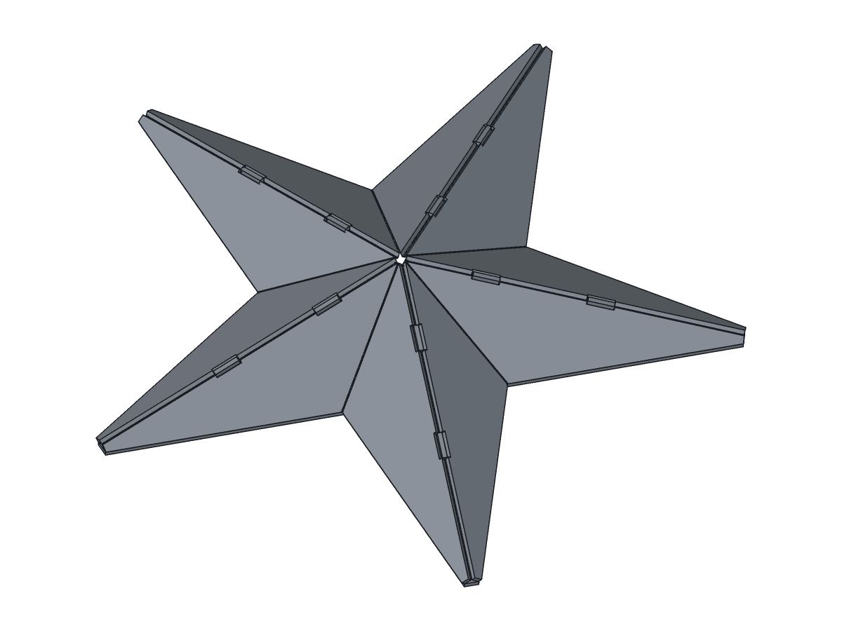 Lone Star Barn Star, 18 in, assembly step 5