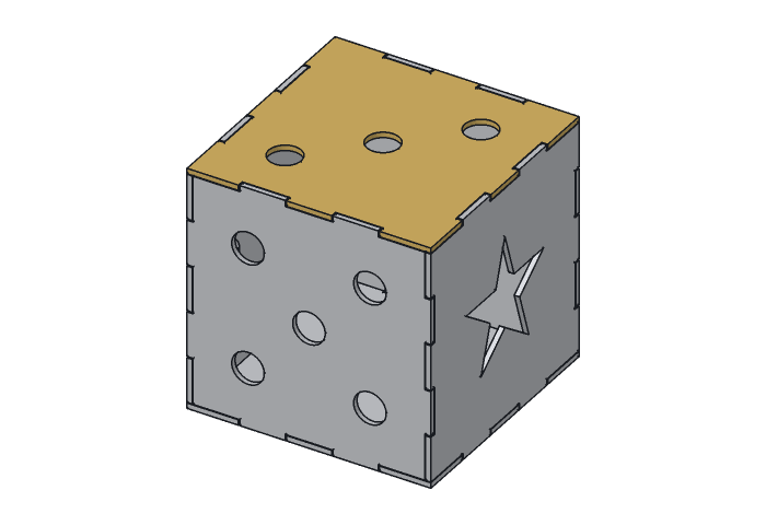 Die face 3 (DIE6-03) highlighted in the assembled Lone Star Steel Die, 6 in