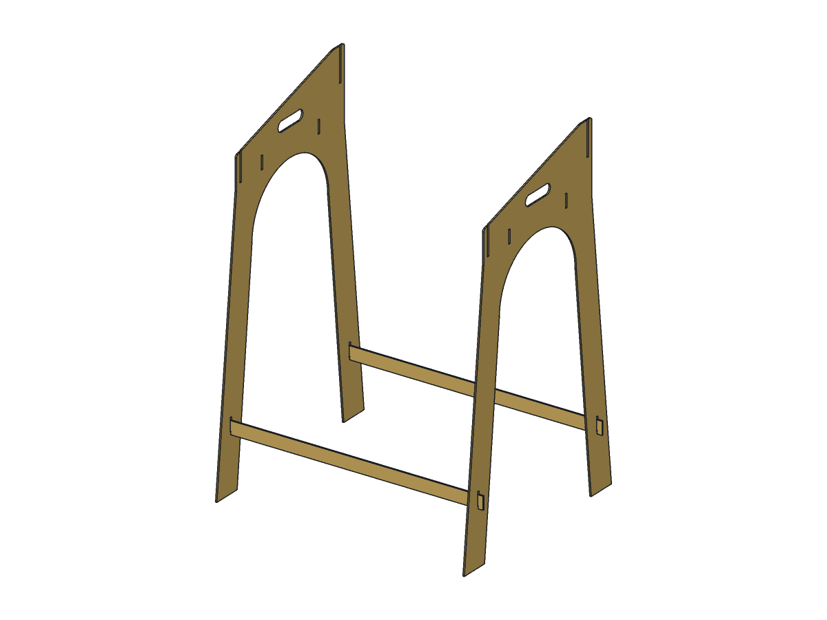 Camp Dutch Oven Table, 24 in, assembly step 1