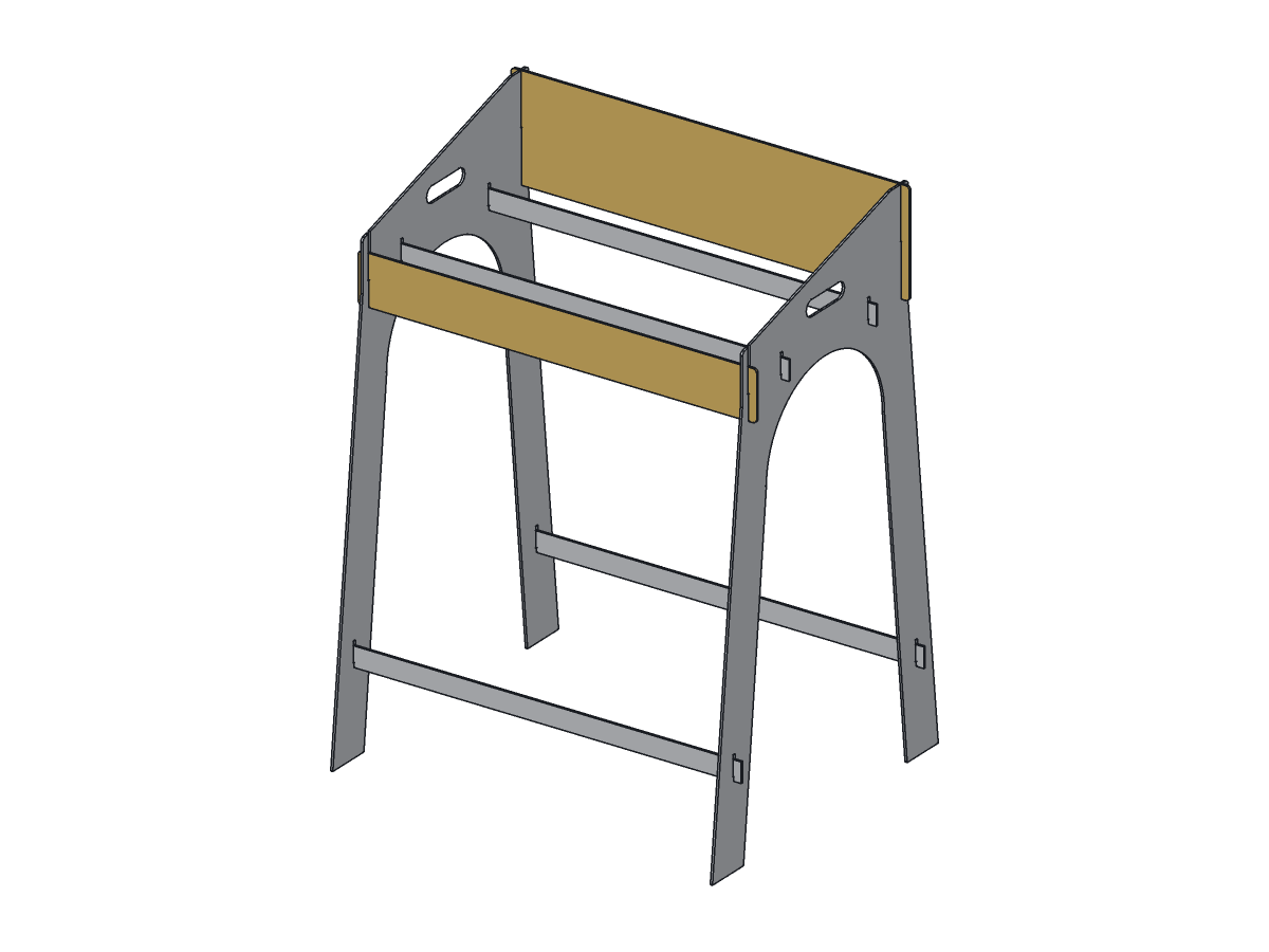 Camp Dutch Oven Table, 24 in, assembly step 3