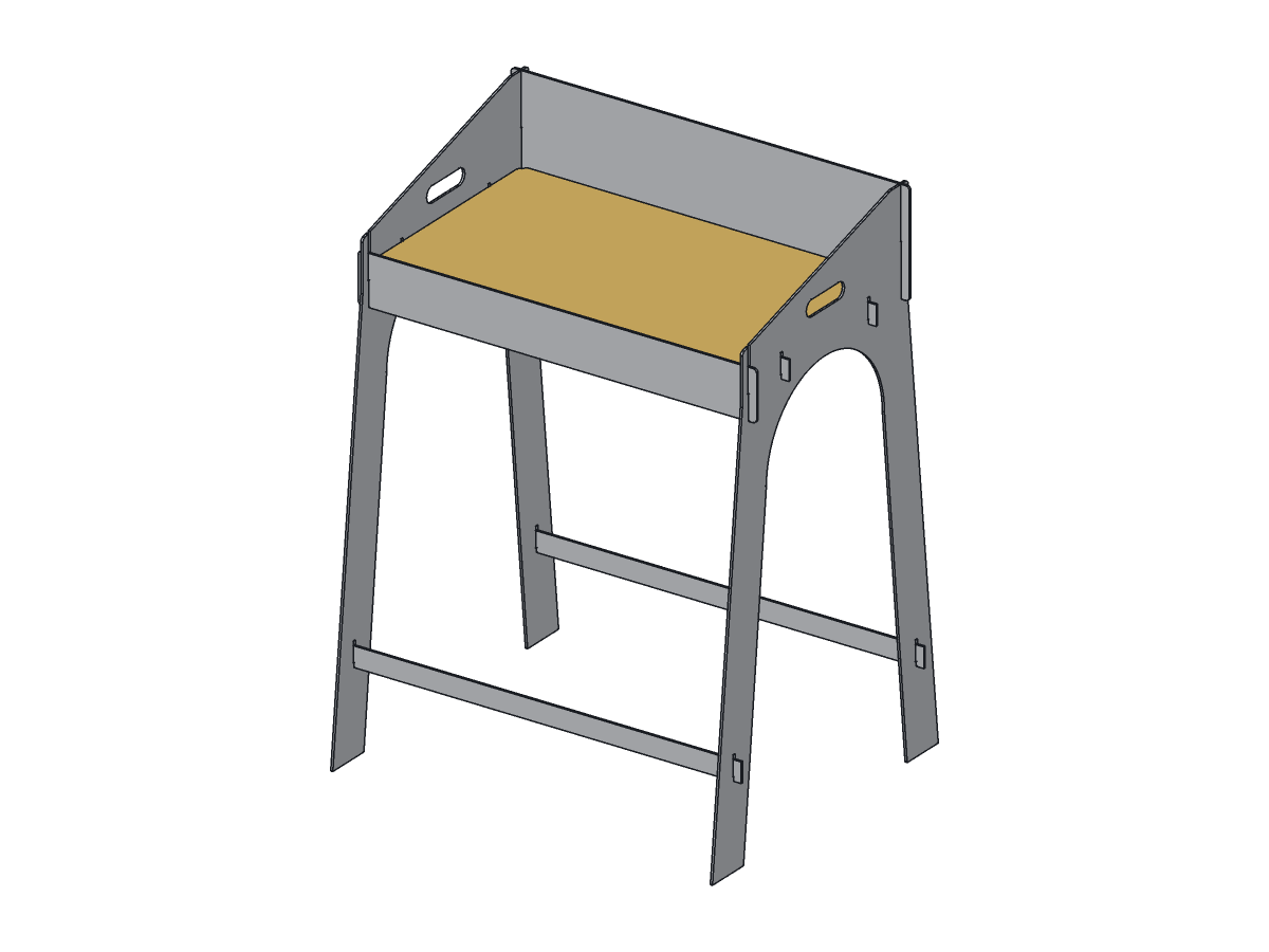 Camp Dutch Oven Table, 24 in, assembly step 4