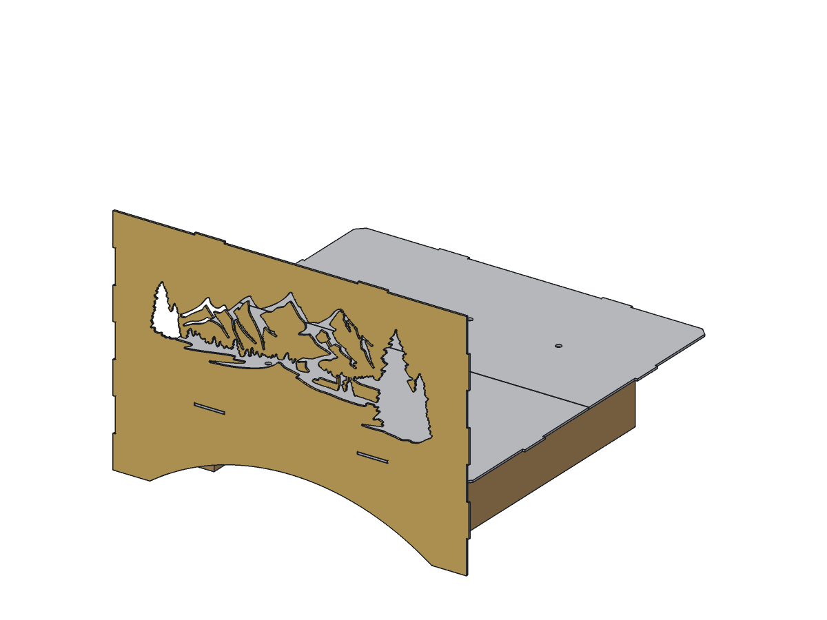 Mountain Fire Pit, 24 in, assembly step 2