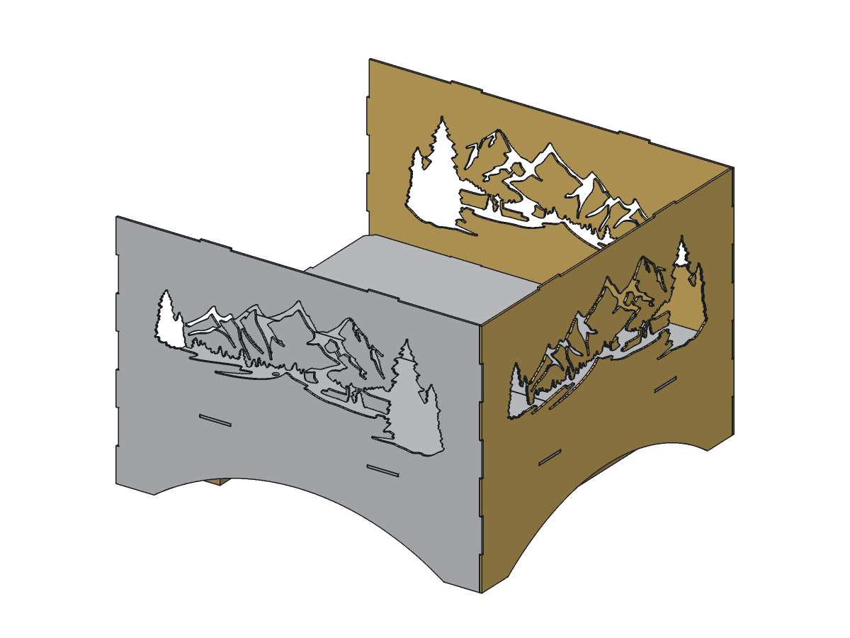 Mountain Fire Pit, 24 in, assembly step 3