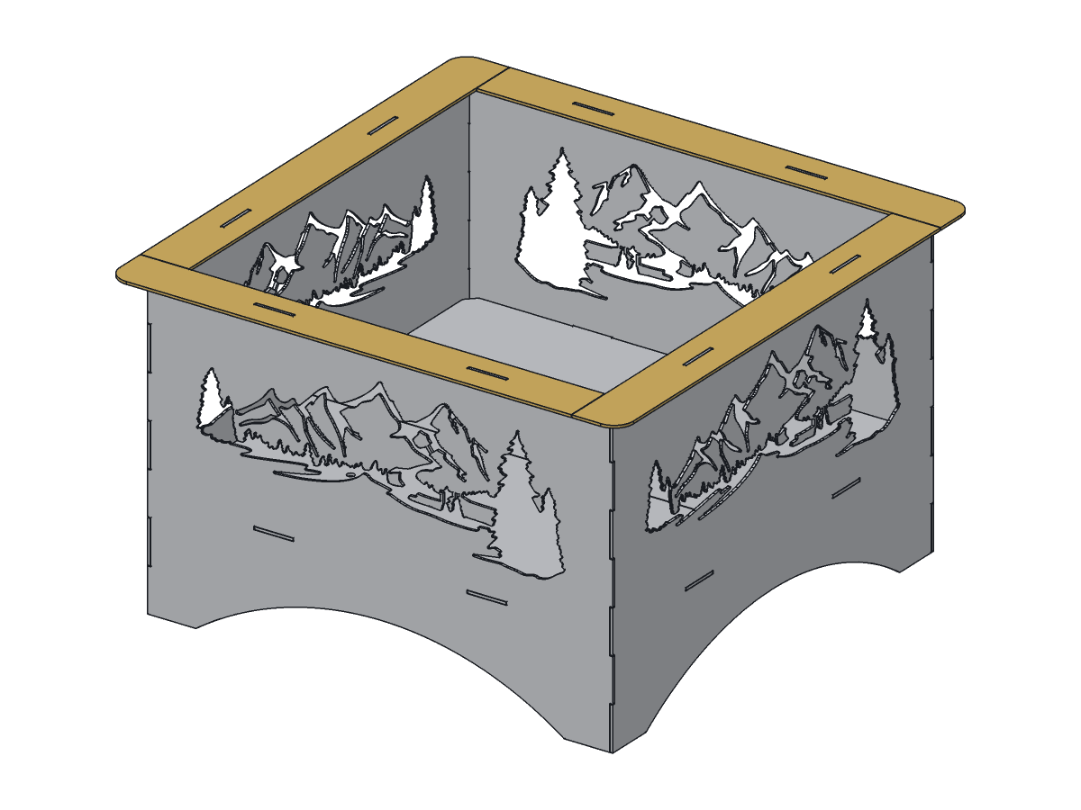 Mountain Fire Pit, 24 in, assembly step 5