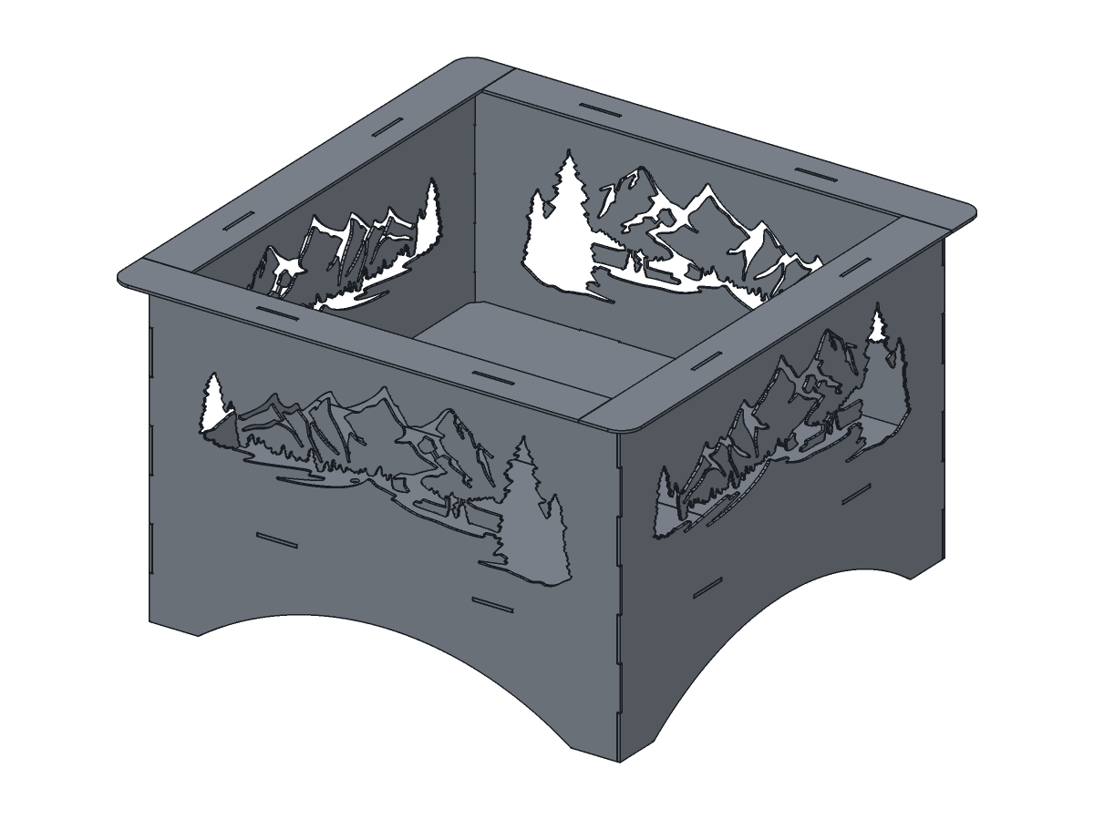 Mountain Fire Pit, 24 in, assembly step 6
