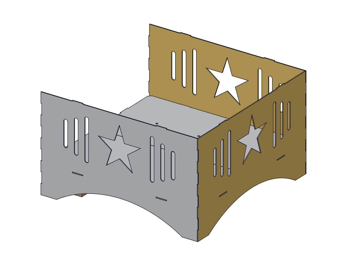 Lone Star Fire Pit, 30 in, assembly step 3