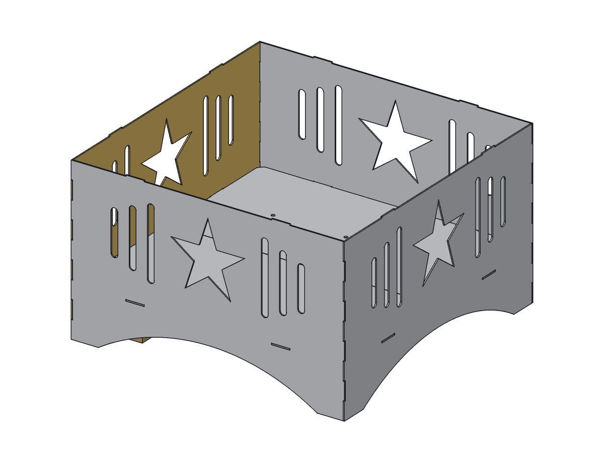 Lone Star Fire Pit, 30 in, assembly step 4