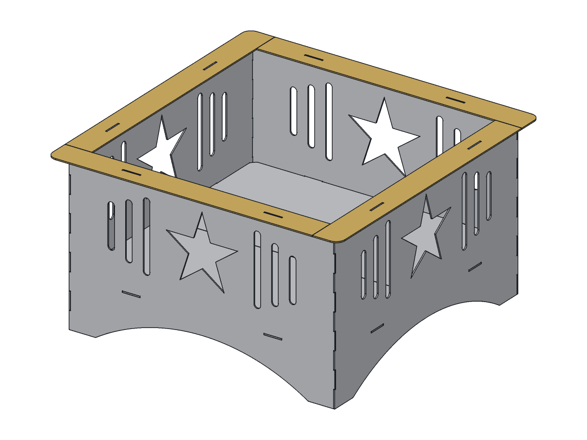 Lone Star Fire Pit, 30 in, assembly step 5