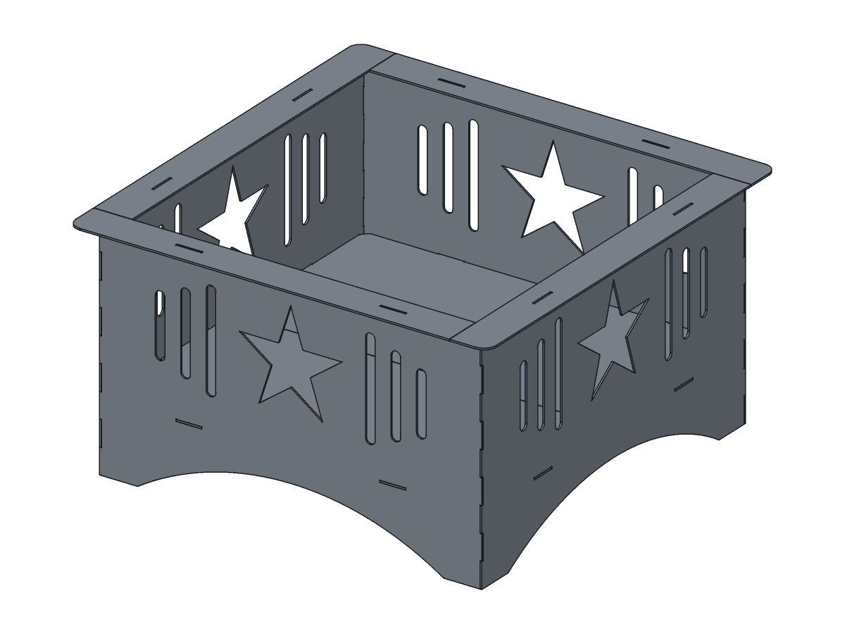 Lone Star Fire Pit, 30 in, assembly step 6