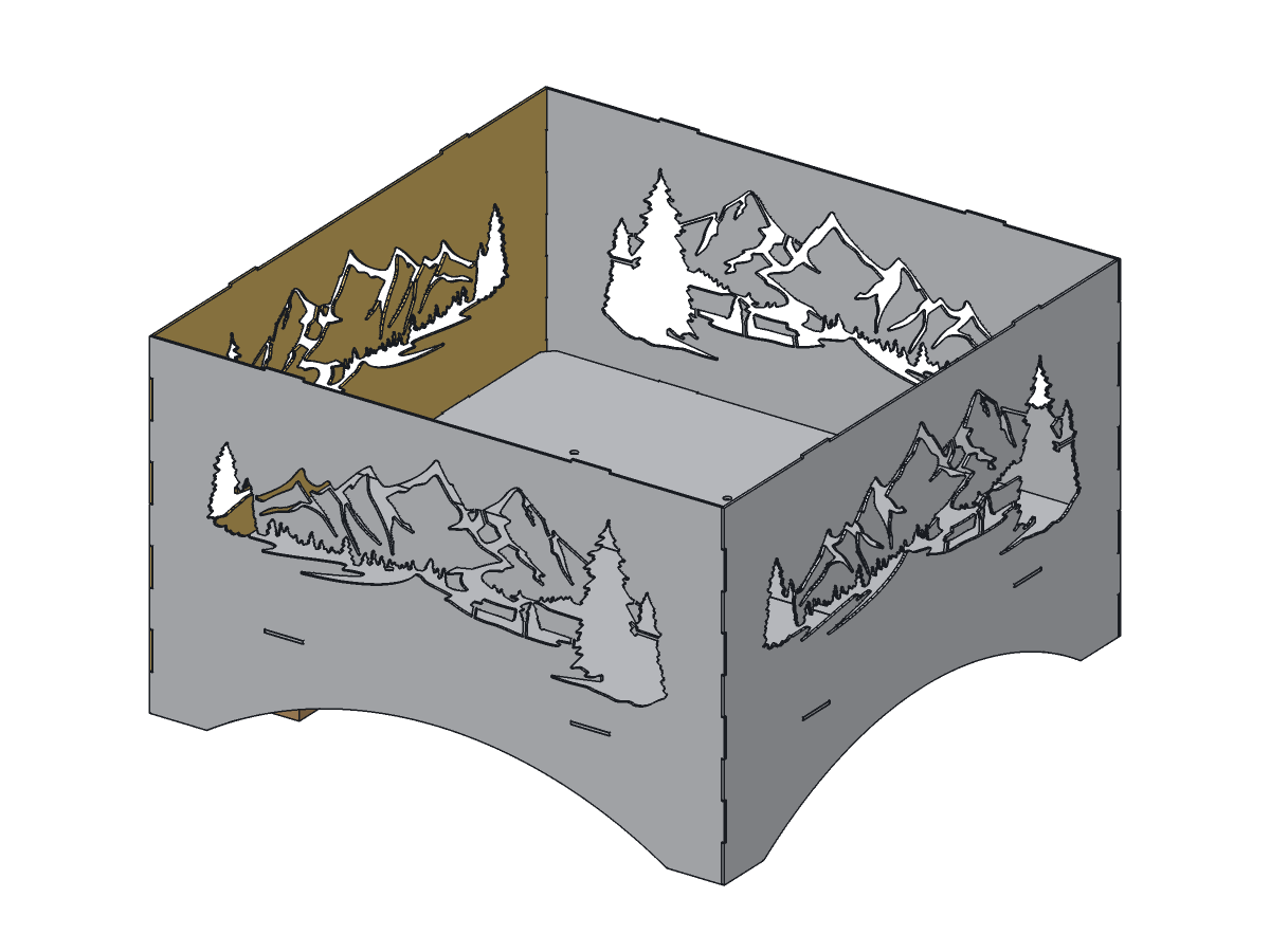 Mountain Fire Pit, 30 in, assembly step 4