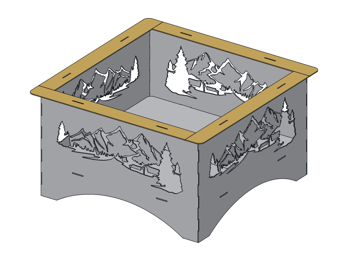 Mountain Fire Pit, 30 in, assembly step 5