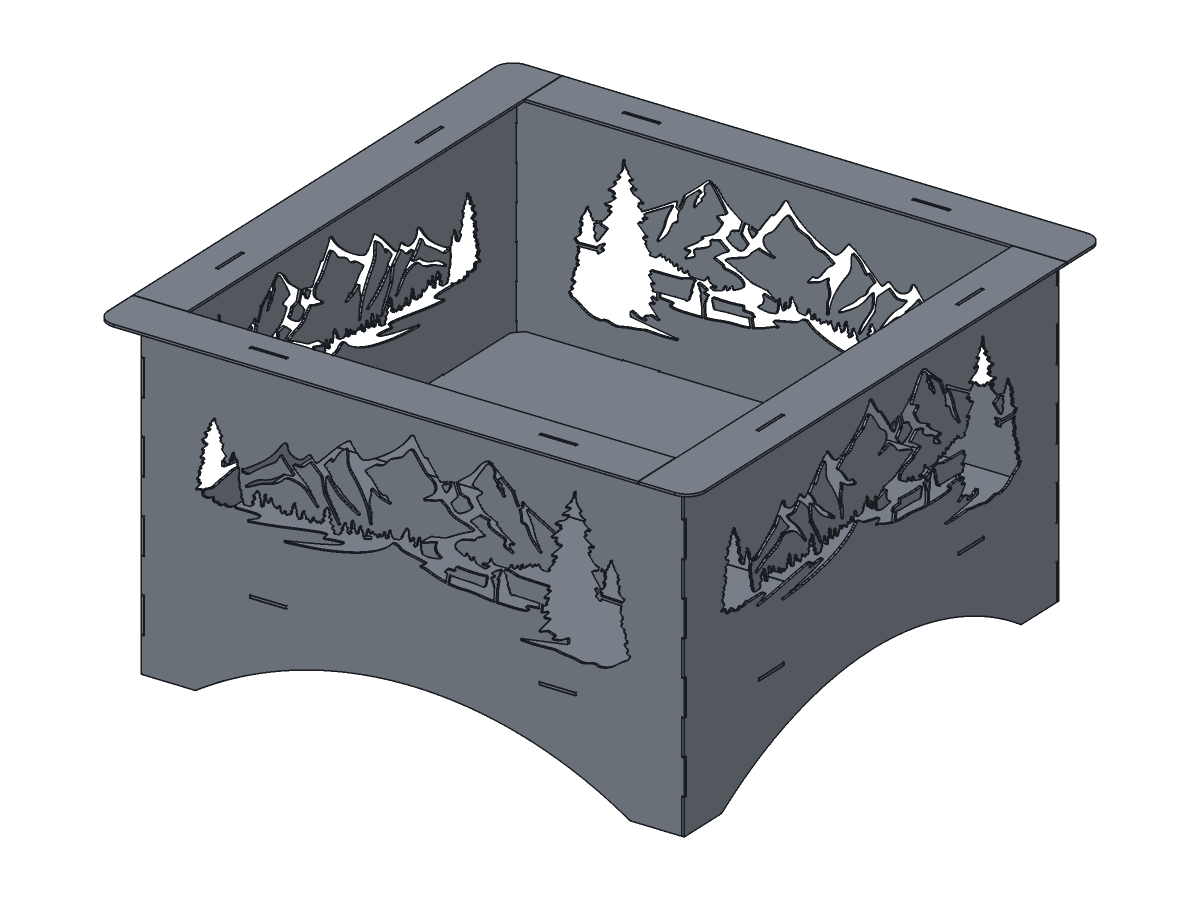 Mountain Fire Pit, 30 in, assembly step 6