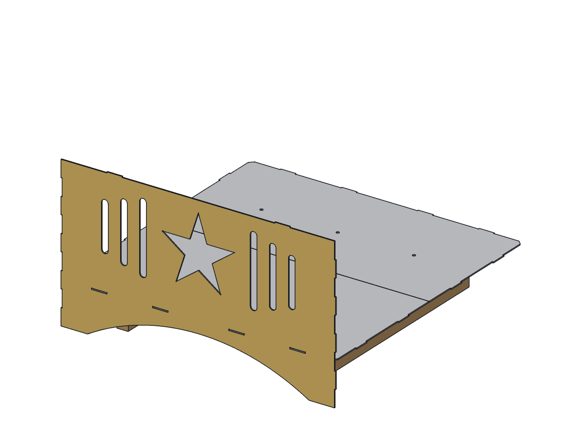 Lone Star Fire Pit, 36 in, assembly step 2