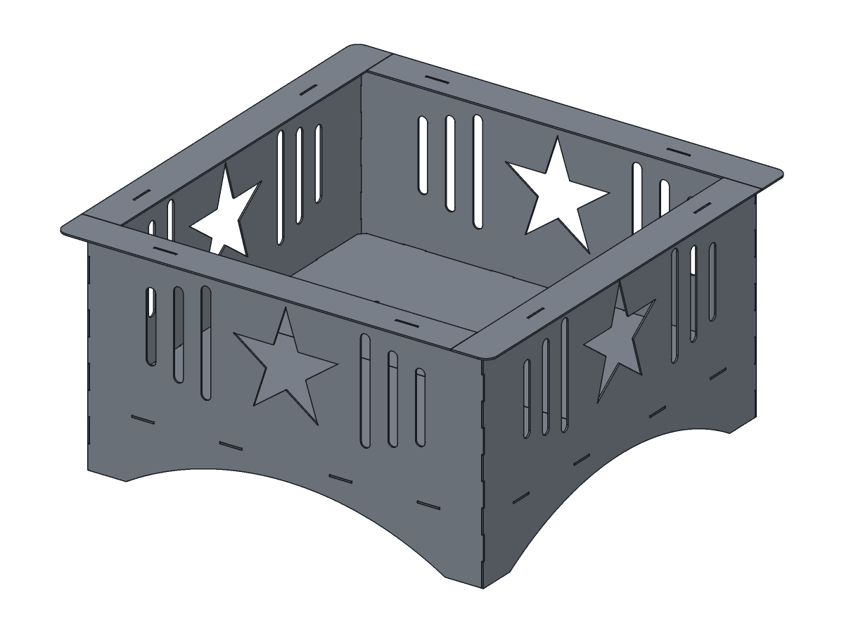 Lone Star Fire Pit, 36 in, assembly step 6