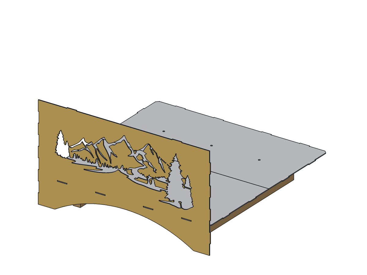 Mountain Fire Pit, 36 in, assembly step 2