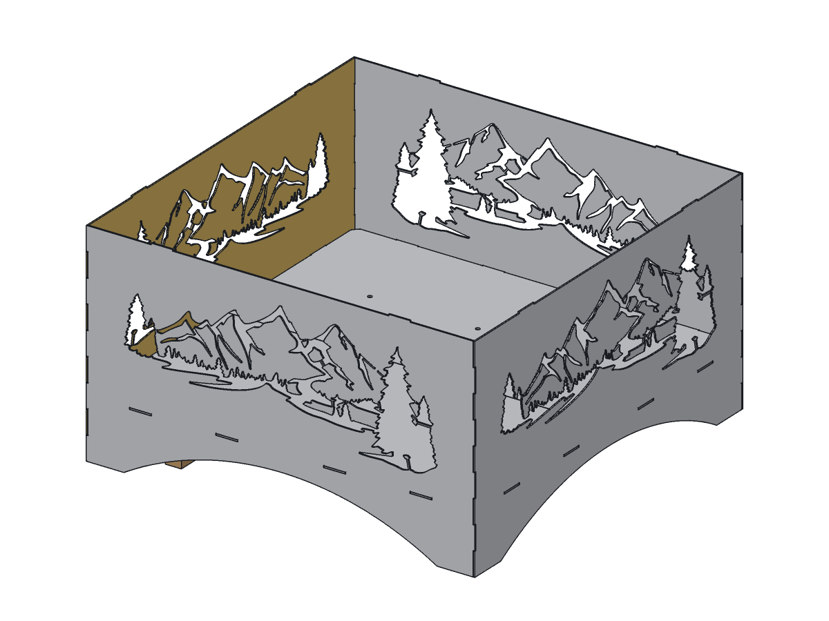 Mountain Fire Pit, 36 in, assembly step 4