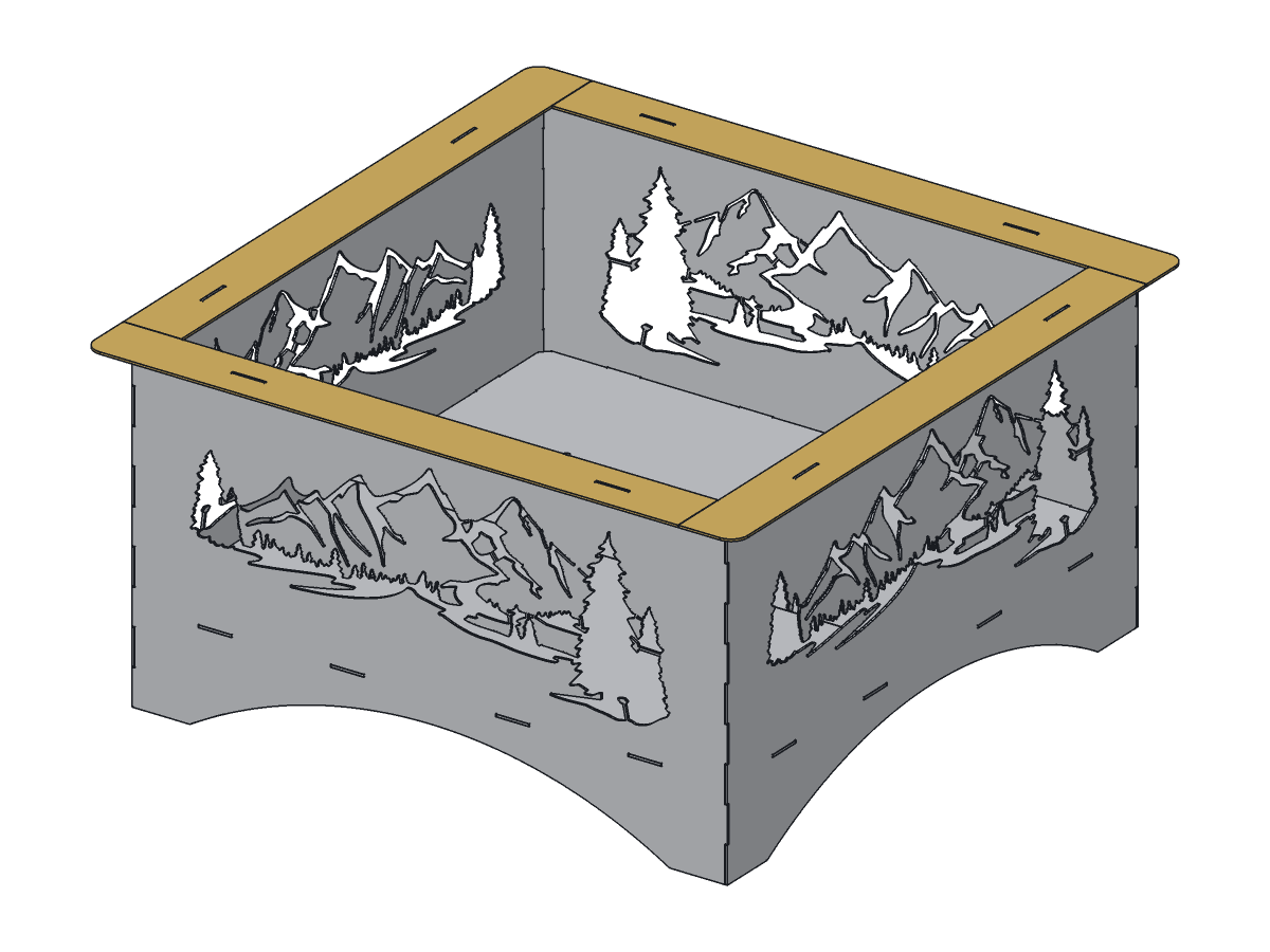 Mountain Fire Pit, 36 in, assembly step 5