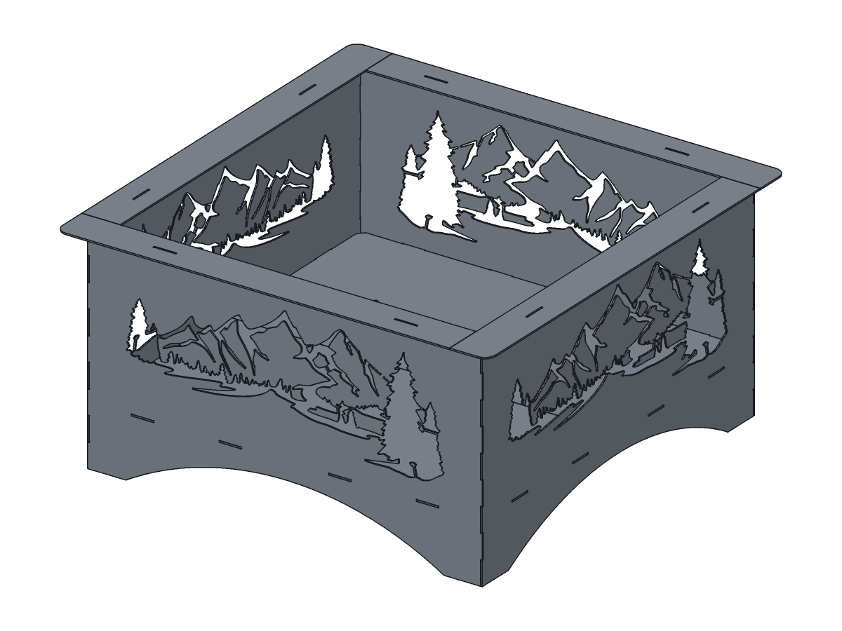 Mountain Fire Pit, 36 in, assembly step 6