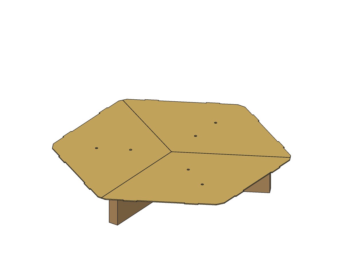 Lone Star Hex Fire Pit, 36 in, assembly step 1
