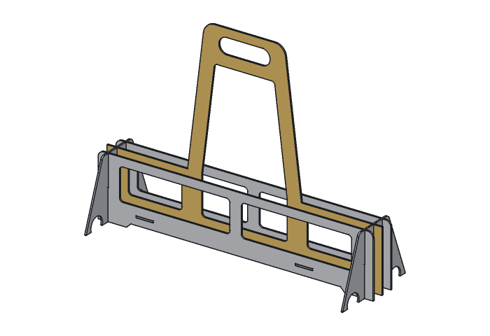 Spine (KC22-01) highlighted in the assembled Camp Kit Caddy, 22 in