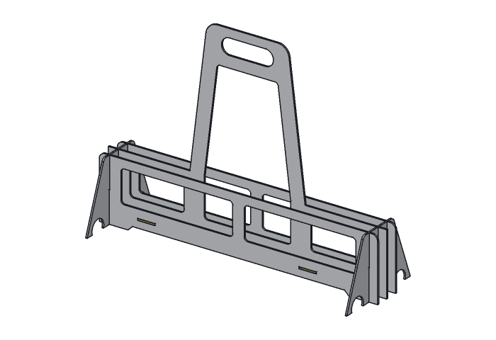 Floor (KC22-03) highlighted in the assembled Camp Kit Caddy, 22 in
