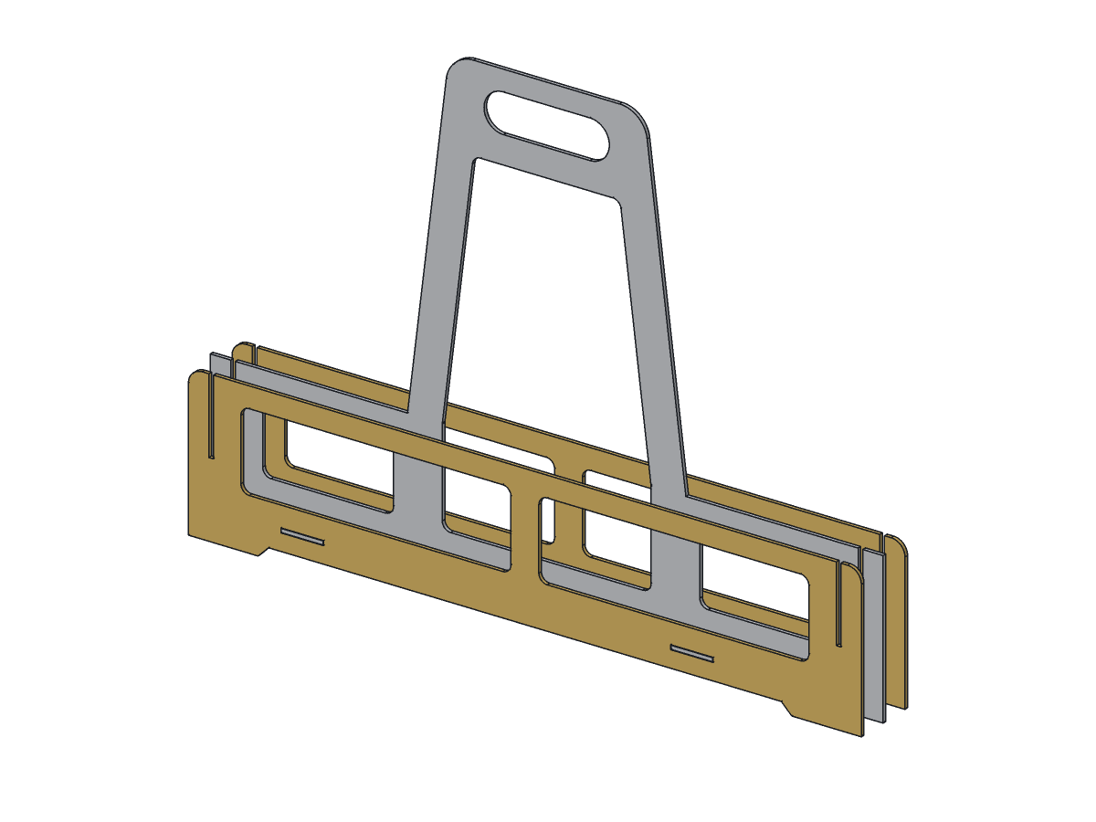 Camp Kit Caddy, 22 in, assembly step 2
