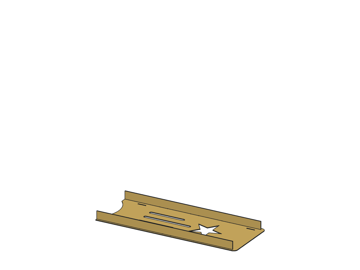 Lone Star Log Rack, 44 in, assembly step 1