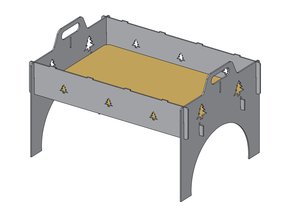 Mountain Overland Fire Pan, 20 in, assembly step 3