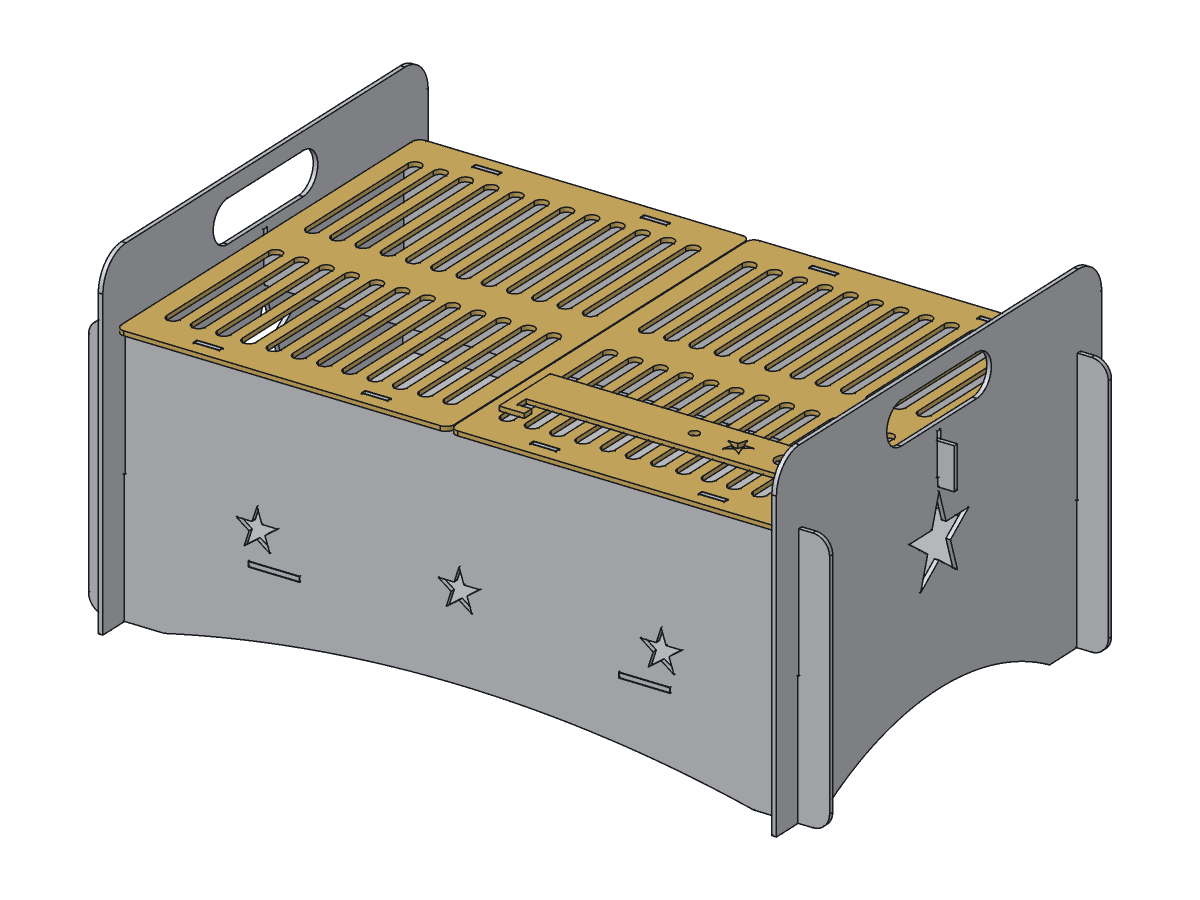 Lone Star Pack Grill, 20 in, assembly step 5