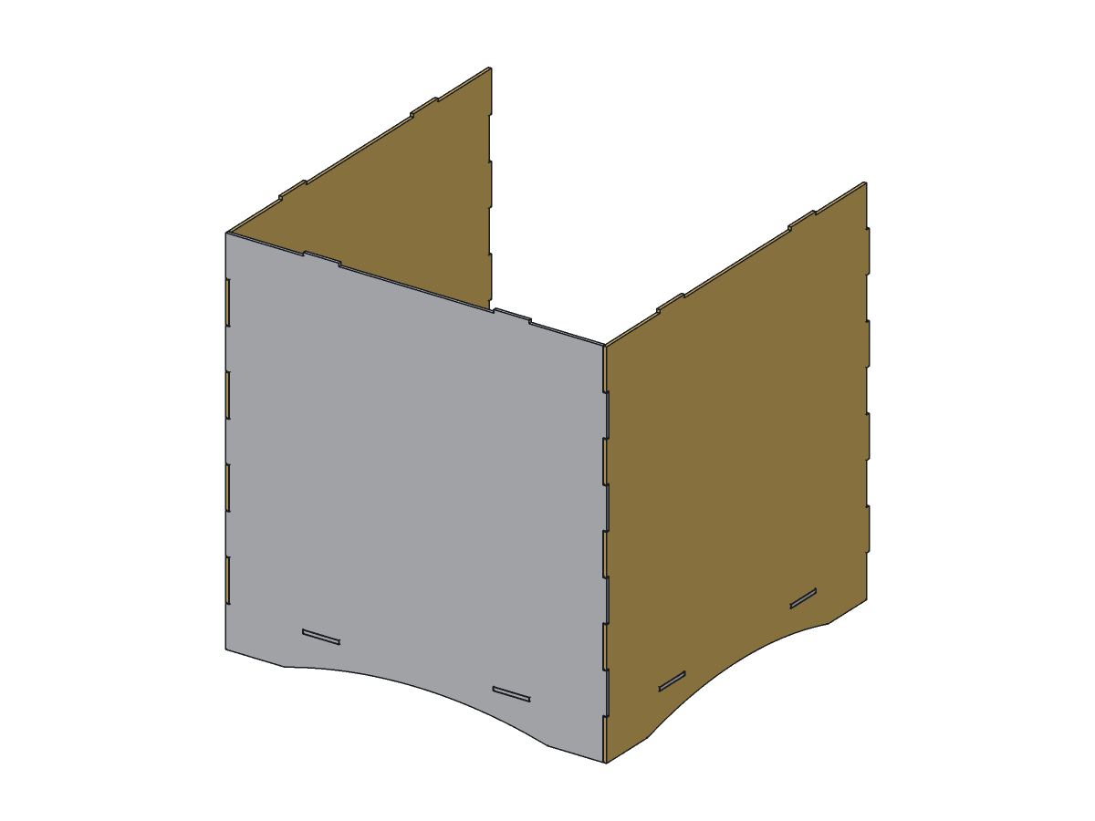 Lone Star Cube Planter, 16 in, assembly step 3