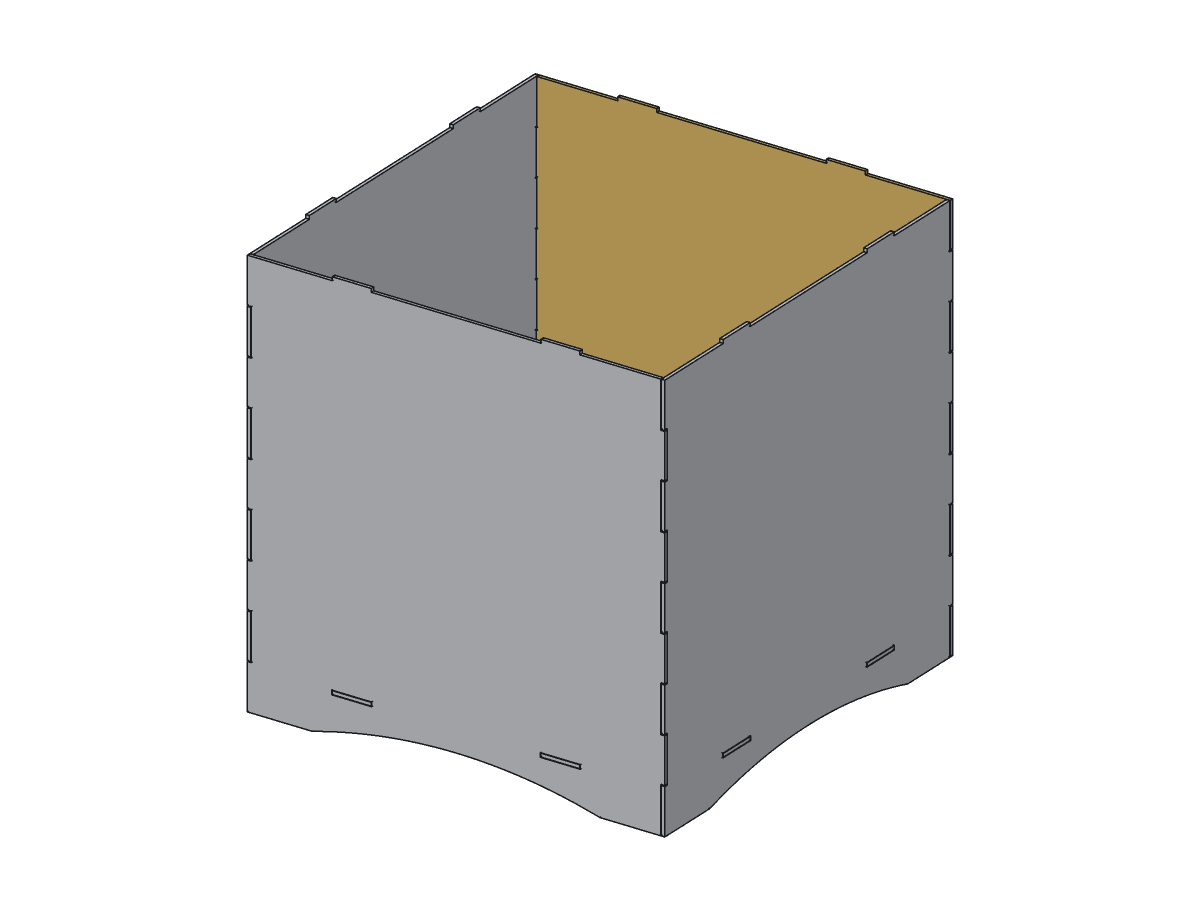 Lone Star Cube Planter, 16 in, assembly step 4