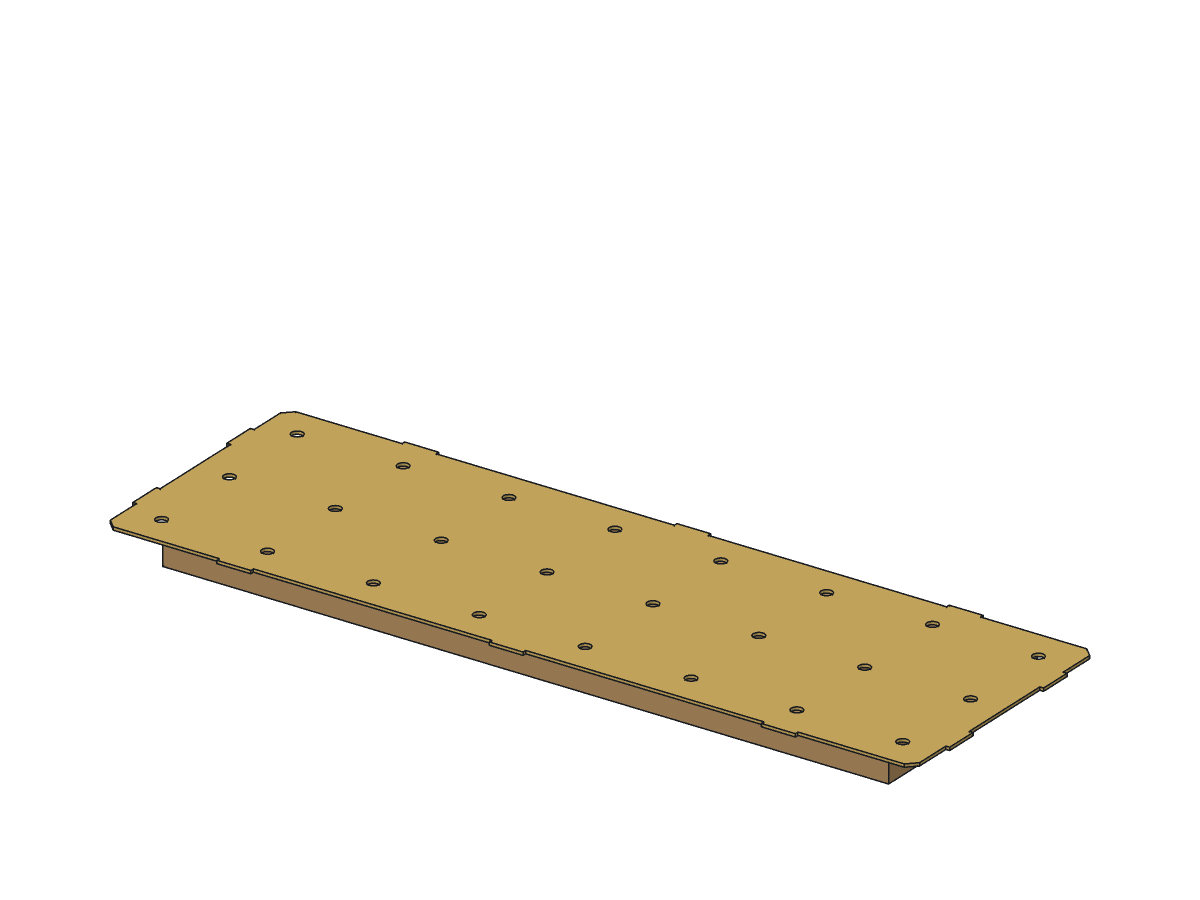 Lone Star Trough Planter, 36 in, assembly step 1