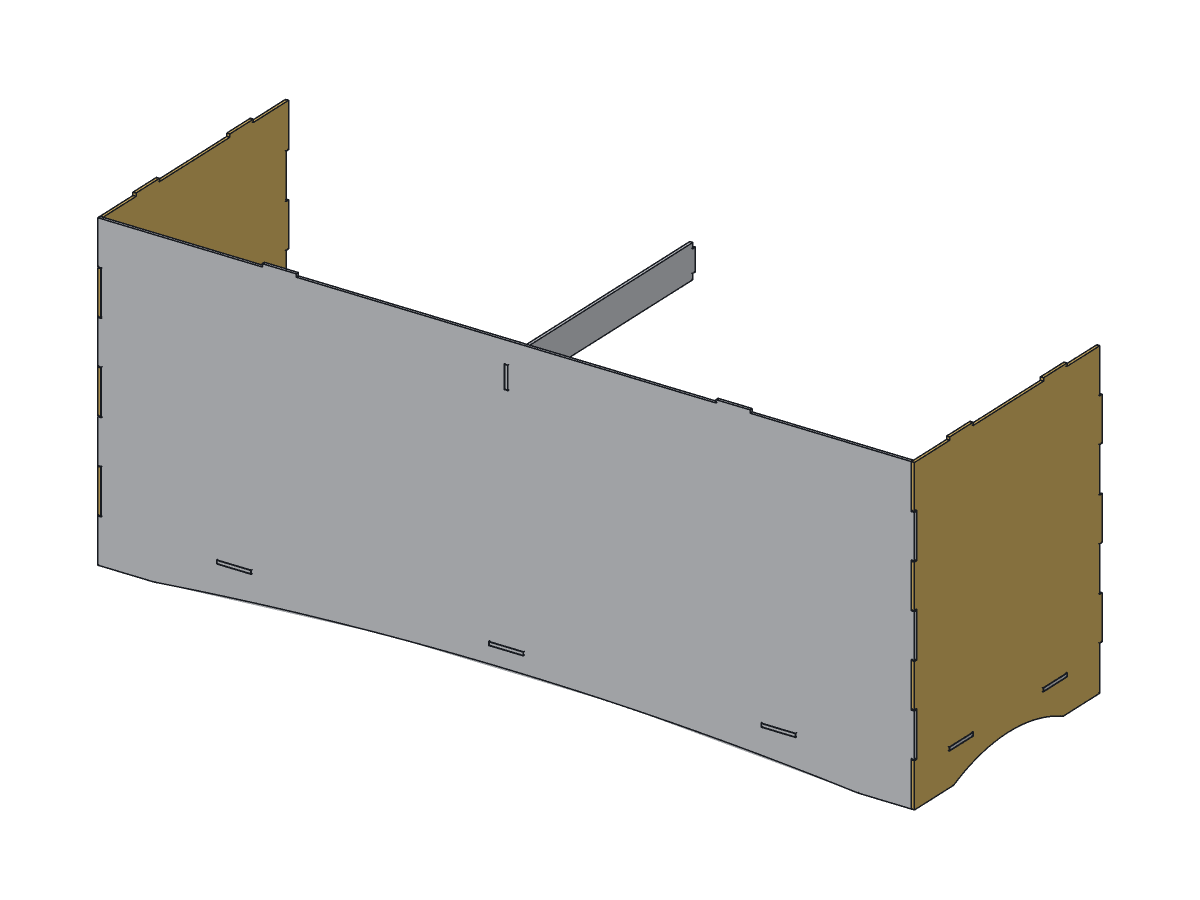 Lone Star Trough Planter, 36 in, assembly step 4