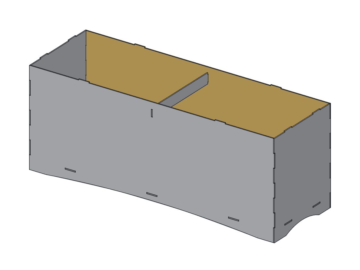Lone Star Trough Planter, 36 in, assembly step 5