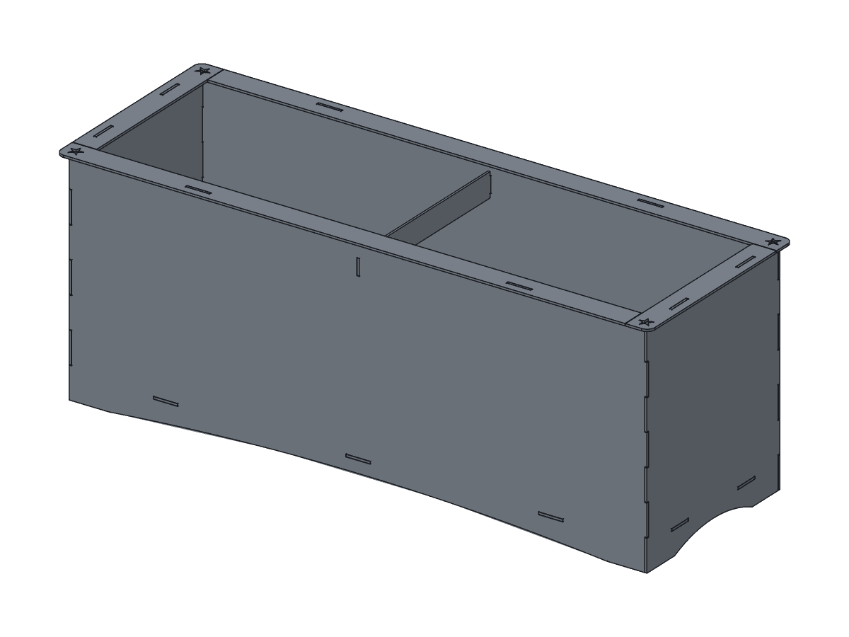 Lone Star Trough Planter, 36 in, assembly step 7