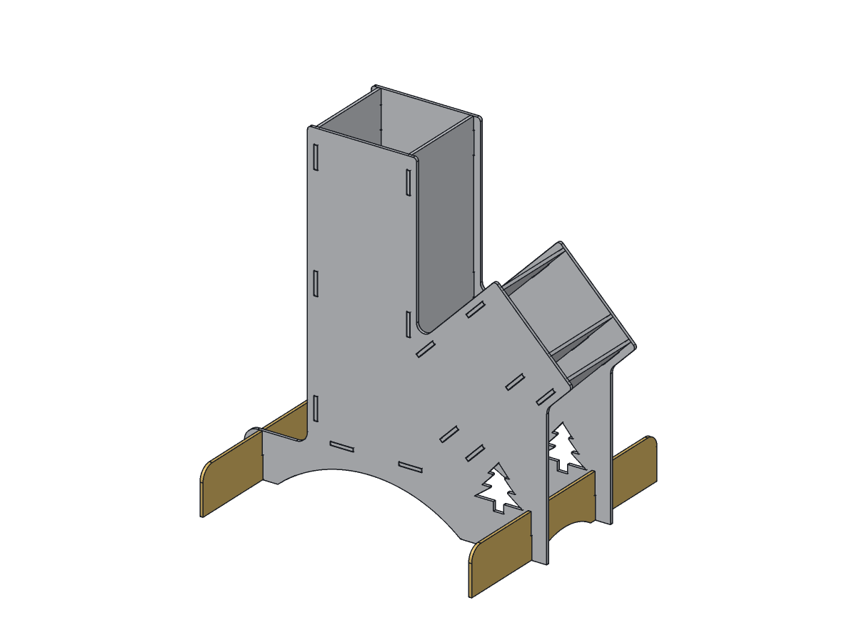 Mountain Rocket Stove, 4 in, assembly step 5