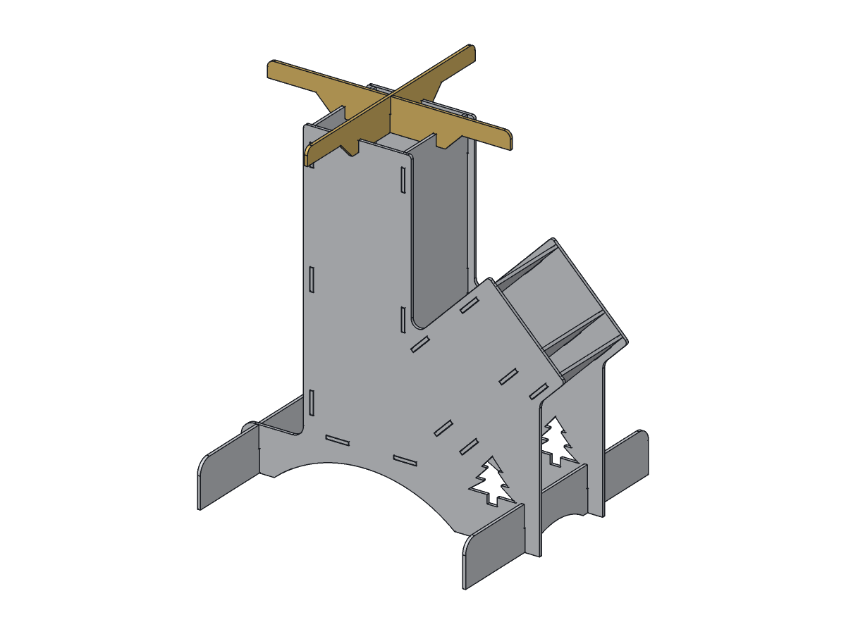 Mountain Rocket Stove, 4 in, assembly step 6