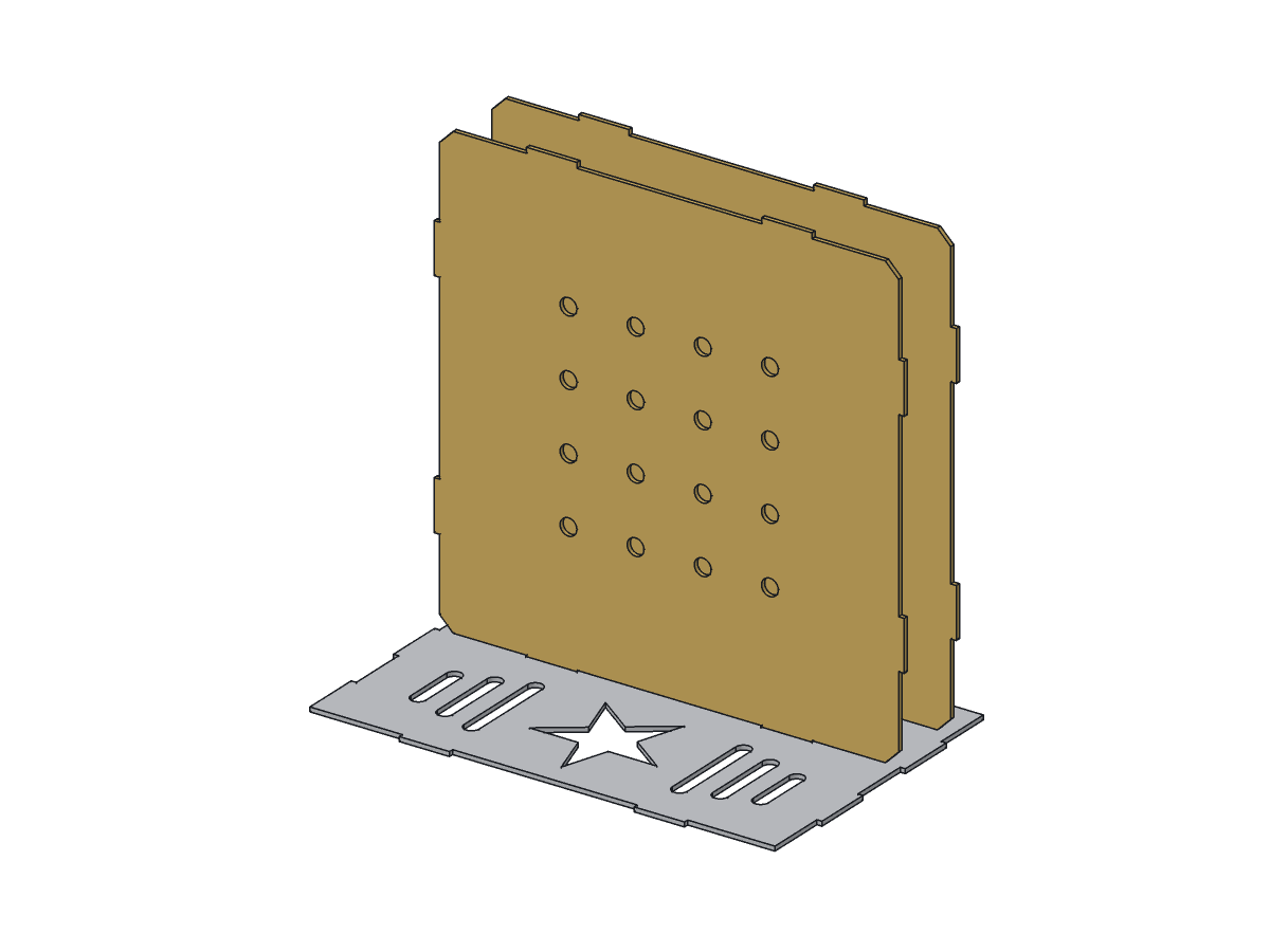 Lone Star S'mores Pit, 14 in, assembly step 2
