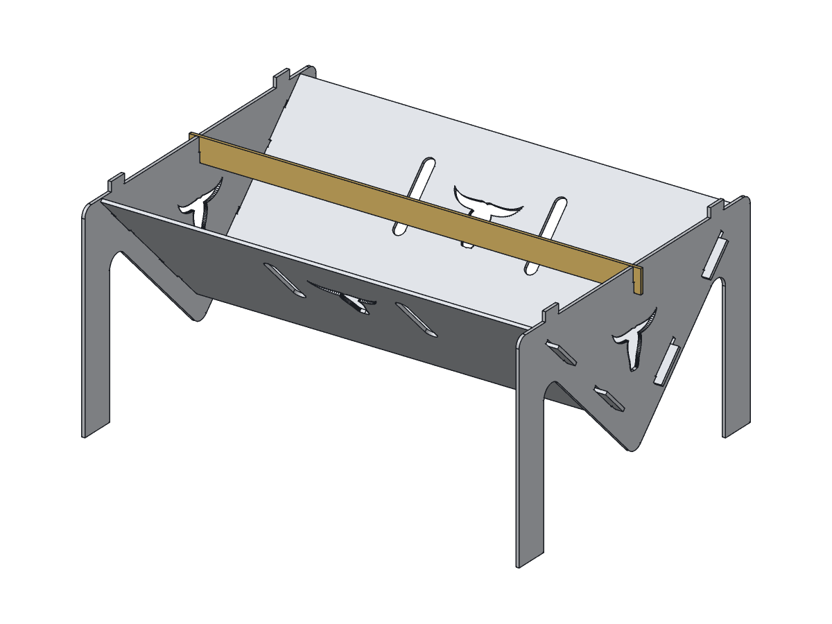 Longhorn V Grill, 18 in, assembly step 3