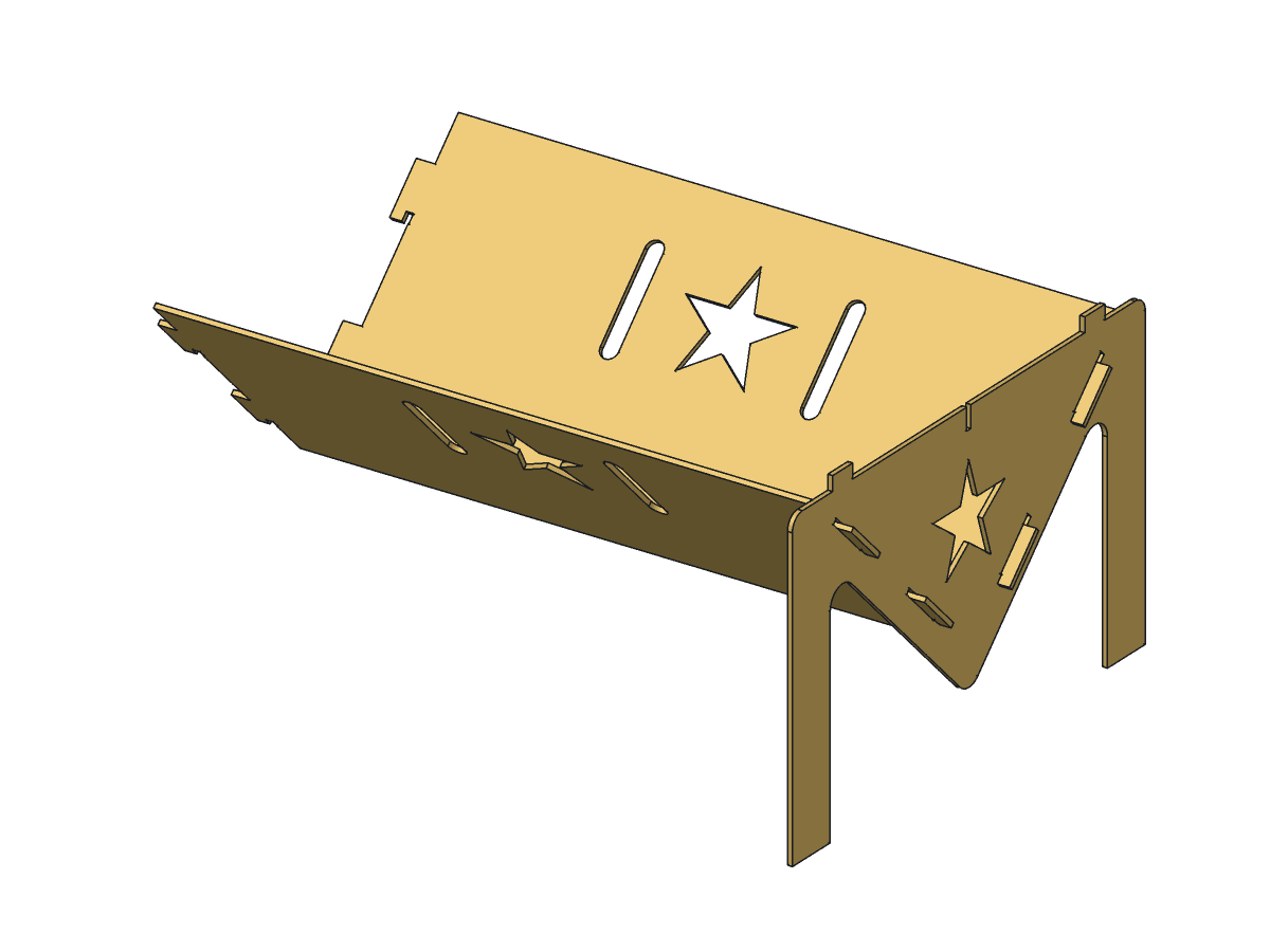 Lone Star V Grill, 18 in, assembly step 1