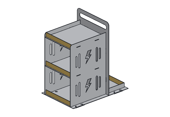 Lip strip (WC30A-05) highlighted in the assembled Arc Weld Cart, 30 in