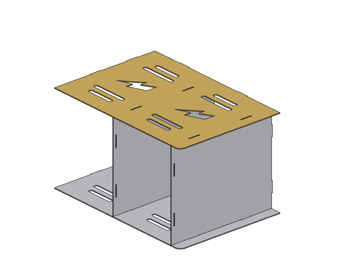 Arc Weld Cart, 30 in, assembly step 2