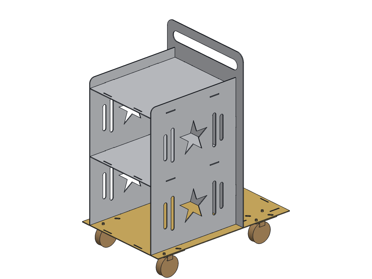 Lone Star Weld Cart, 30 in, assembly step 4